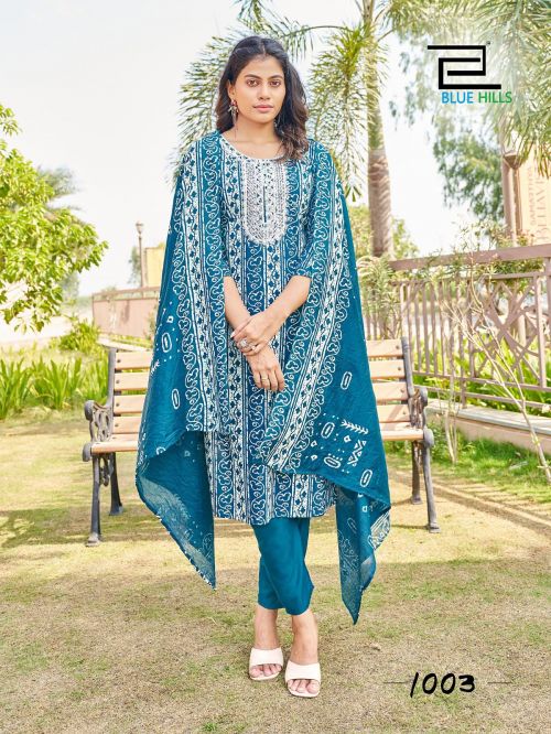 Blue Hills Trending Moves Printed Suits Catalog